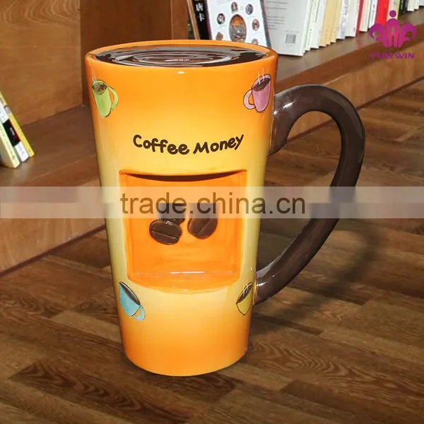 Ceramic Coffee Cup Money Bank Box photo-4