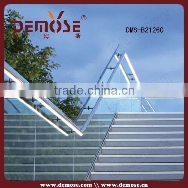 Outdoor Aluminum Glass Balustrade for Outdoor Step