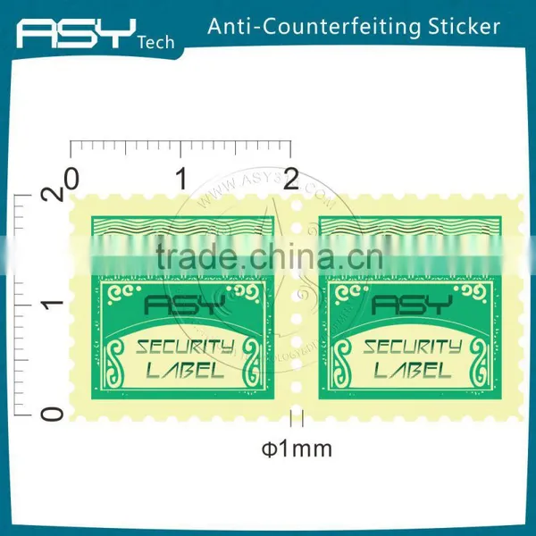 Texture Watermark Fiber Security Label photo-3