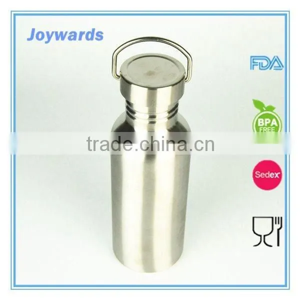 750ml Portable Single Wall Stainless Steel Water Drinking Bottle photo-2