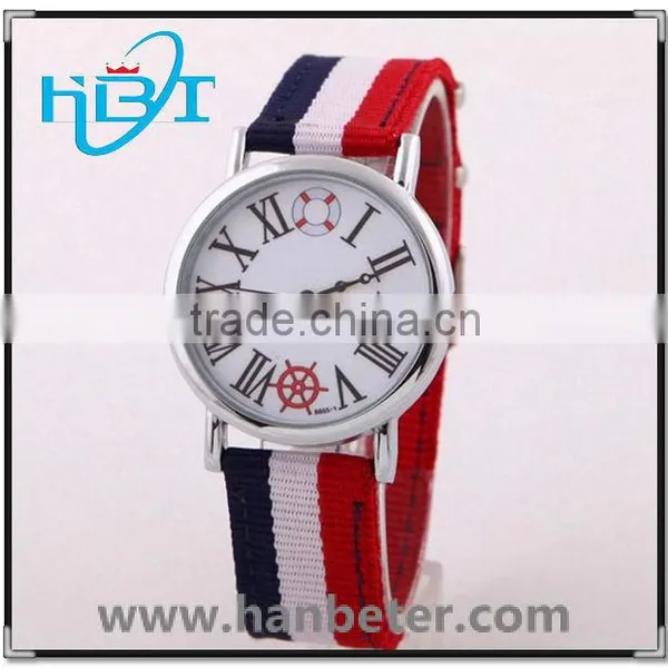 Fashion Sport Watch Stainless Steel Watch Case 5ATM Water Resistant Nylon Watch