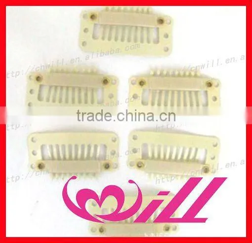 Beige Hair Extension Clips Blonde Hair Extension Snap Clips 2.8cm 3.2cm 3.8cm photo-2