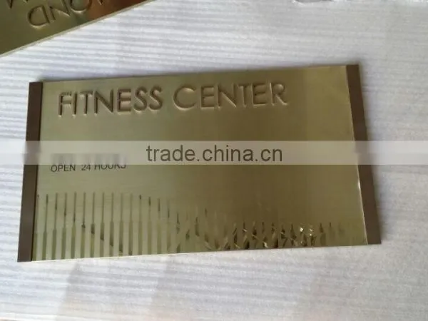 Stainless Steel Letter Image Sign for Door photo-4