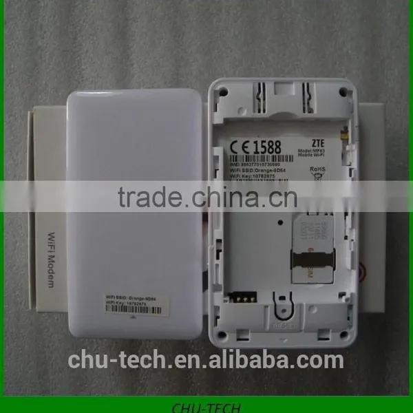 Unlocked ZTE MF63 3G WCDMA/HSPA 2100/1900/850(900)MHz SIM Card Mobile Hotspot Wifi Wireless Router 21.6Mbps photo-3