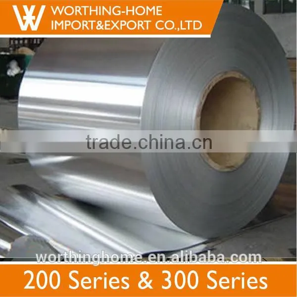 Low Copper Satin ba Finish 0.7mm Thickness Astm 201 Stainless Steel Coil photo-2
