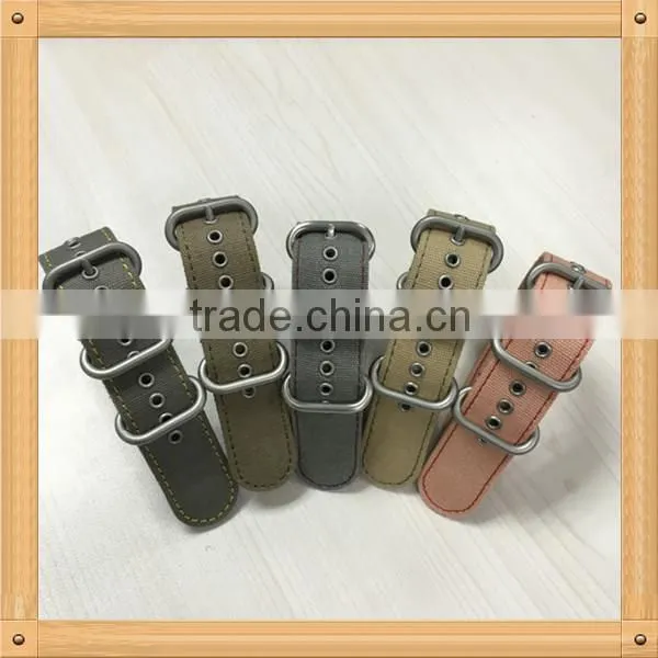 High Quality Zulu Ring 1 Piece Canvas Wrist Watch Strap photo-5