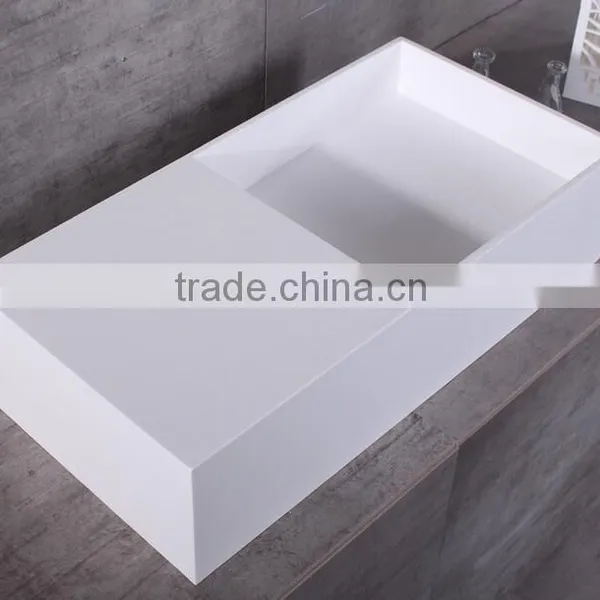 Direct From Factory Cabinet Wash Basins,artificial Stone Resin Basin ,Wall Mounted Acrylic Solid Surface Basin