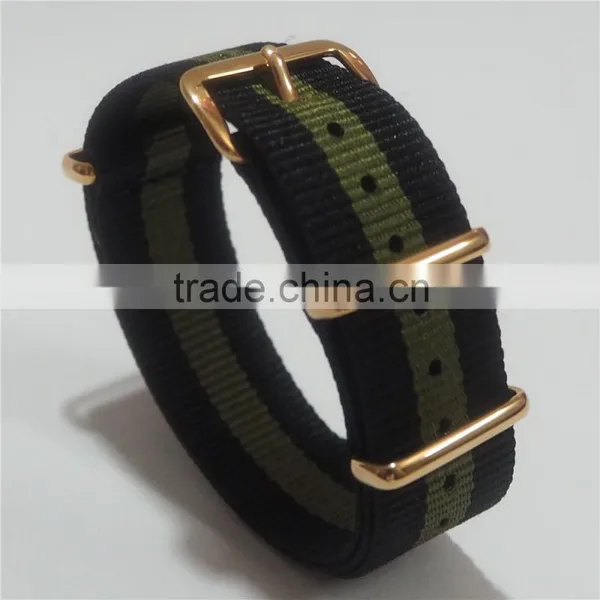 Low MOQ Gold Hardware Custom Printed DW Nato Strap 20mm photo-5