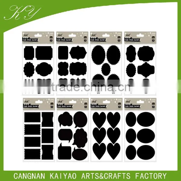 Custom Die Cut Various Shape Black Chalkboard Adhesive Sticker photo-2