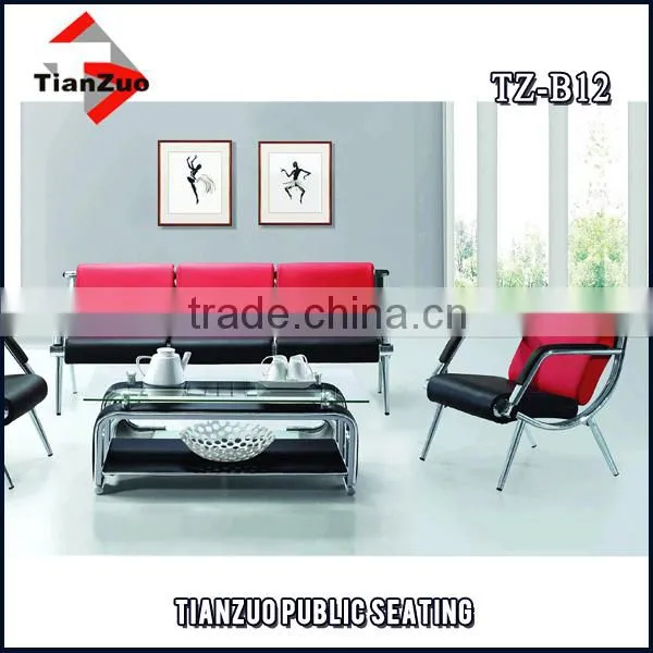 Modern Leather Sofa Set Reception Office Sofa TZ-B07 photo-6