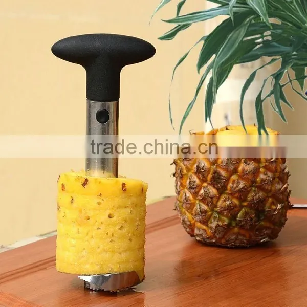 2015 New hot Stainless Steel Fruit Pineapple Peeler Corer Slicer Cutter