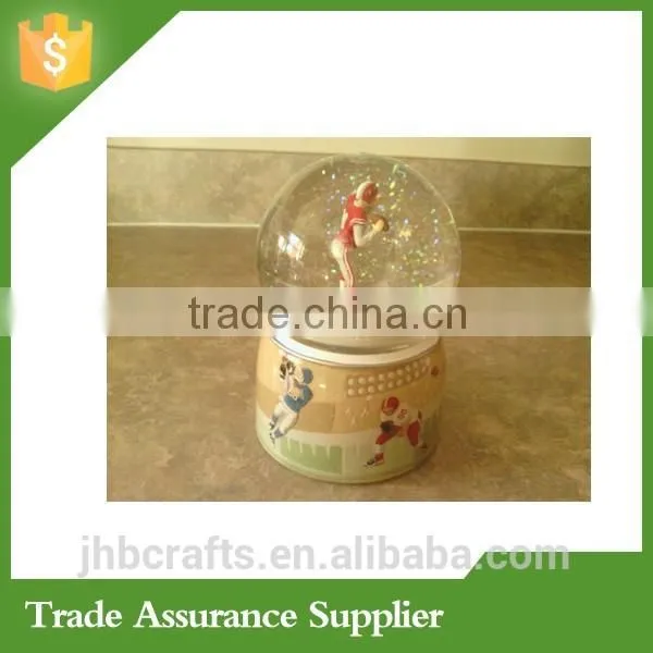 Super Football Player Water Globe Custom Snow Globe Kit