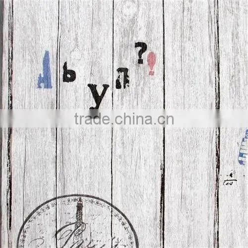 2015 New Wooden Design Cheap Vinyl Wallpaper From China photo-2