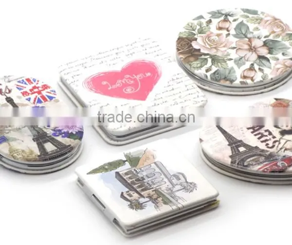 Wedding Gift Metal Hand Small Pocket Mirror Cheap for Pocket photo-4