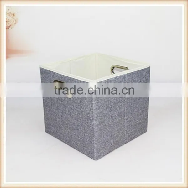 Linen Type Cloth Storage Box Without Lid photo-2