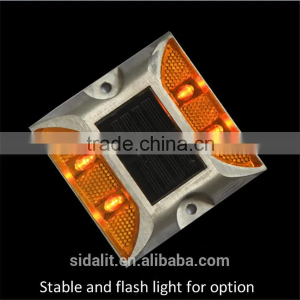 Top Selling Yellow Monocrystalline Exit&entance Solar Led Road Stud photo-3