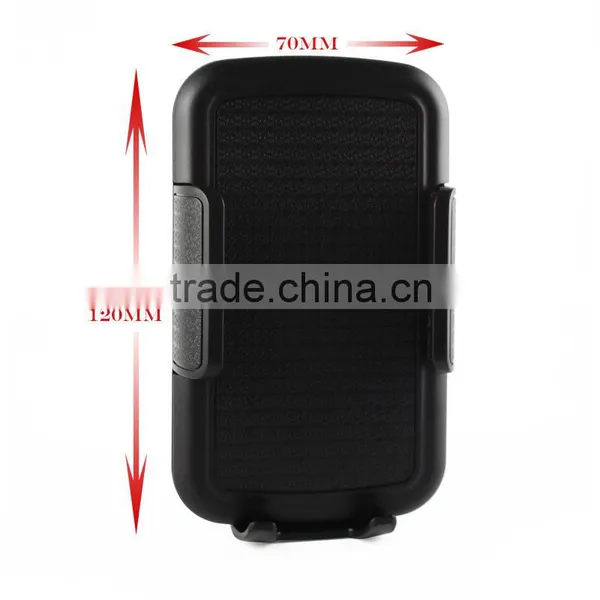 Latest Creative Leather Texture Mobile Phone Gps Navigator Car Air Vent Holder photo-5