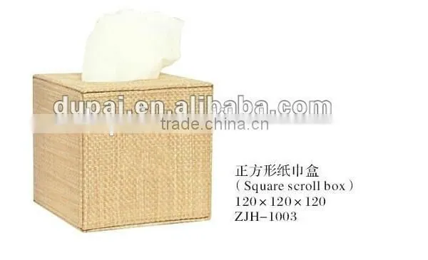 Elegant Home or Hotel Supplies wooden tissue box cover leather