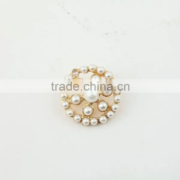 New Arrival Pearl Rhinestone Button for Apparel photo-2