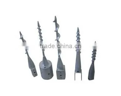 Ground Screw Pole Anchor, GALVANIZED SCREW GROUND ANCHOR