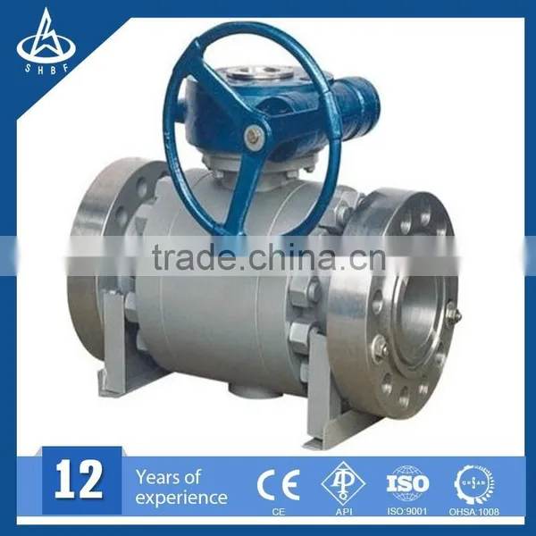 Gas Pipeline Trunnion Mounted Stainless Steel Ball Valve photo-2