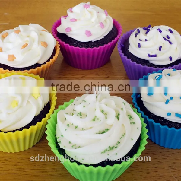 Round Cup Shape DIY Baking Silicone Cake Cup Liners Cupcake Mold photo-5