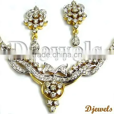 Diamond Necklace Sets, Gold Necklace Sets, Diamond Jewelry photo-3