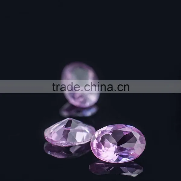 Brilliant Synthetic Ruby#2 Ruby Oval Shape 6X4mm Corundum photo-2