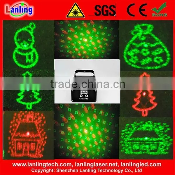 8 Gobos Mini Christmas Disco Party Laser Light photo-2