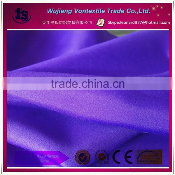 Wujiang Manufacture Supply Polyester Microfiber Peach Skin Fabric/bright Brushed Peach Skin Fabric for Swimwear,beach Shirt,etc