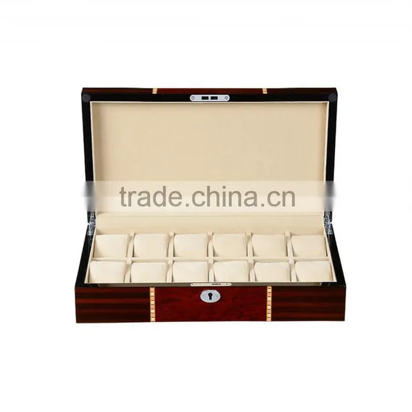 Wooden 12 Slot Wholesale Custom Luxury Watch Box, Beautiful Display Box photo-2