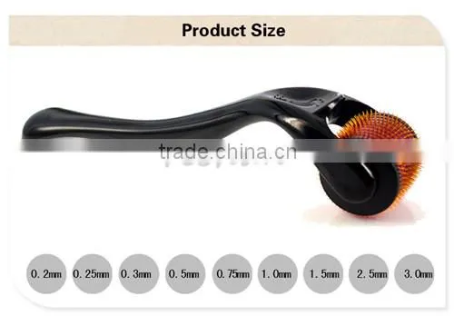 0.5-3.0mm 540 Microneedle Derma Roller Micro Needles Skin Therapy Health Han Beauty Massage Tool for Face Skin (0.25mm) (Purple) photo-2