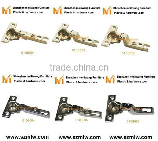 90 Degree Steel and Nickel Plated Mini Door Hinge photo-4