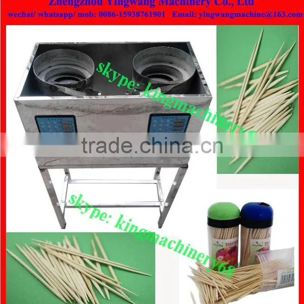 toothpicks weighing and filling into bottle machine