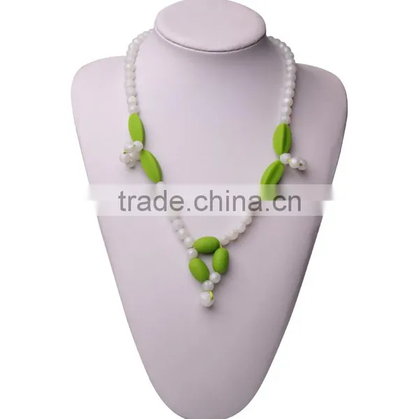 Kean BPA Free Saft Lovely Silicone Baby Beaded Necklace for Wholesale photo-4