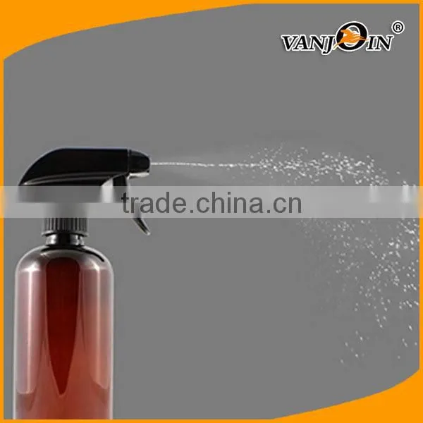 16oz Empty Amber Plastic Spray Bottle With Black Trigger Wholesale photo-3