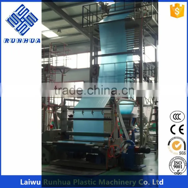 3 Layers Rotary Die Head LDPE LLDPE Blown Film Extrusion Machine photo-3