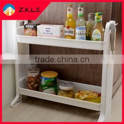 Multifunctional Plastic PP Kitchen Storage Rack Shelf Shelves photo-2