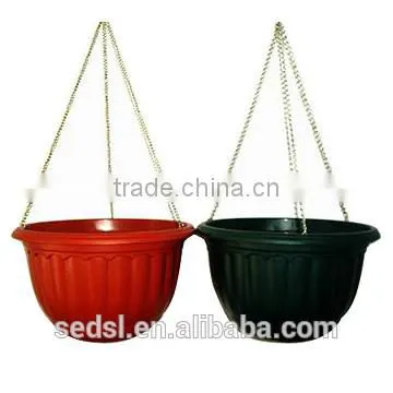 Indoor Hanging Plastic Flower Pot,Garden Flower Pots With Chain photo-2