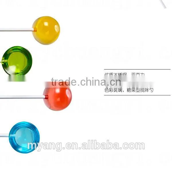 Creative Lollipop Candy Spoon,glass Material Spoon,coffee/tea Long Spoons photo-3