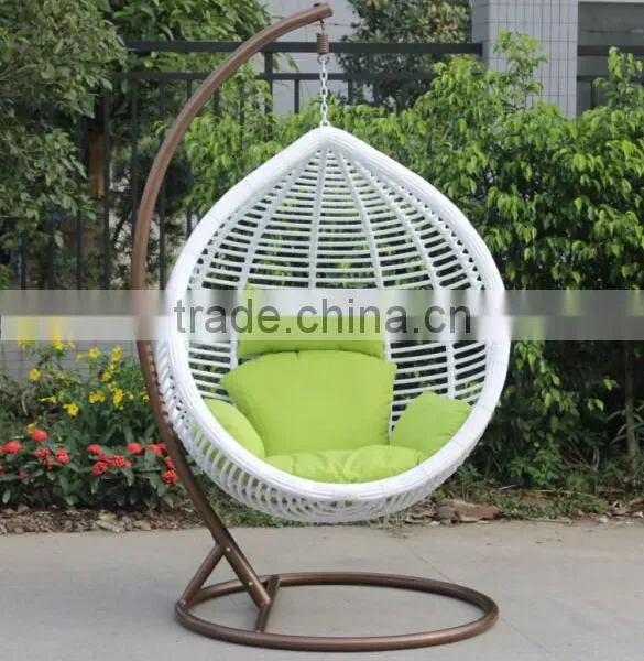 Fashionable Outdoor Furniture Garden White Round Swing Chair photo-2