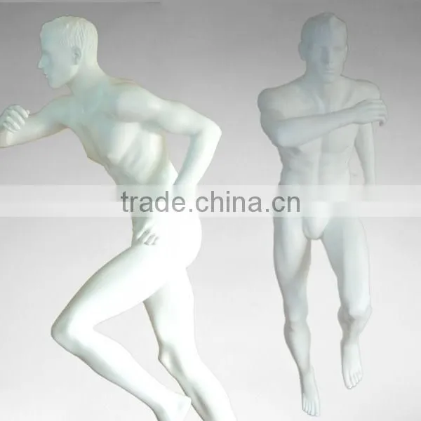 Male Running Realistic Strong Athletic Fiberglass Mannequin Display For Sale photo-5