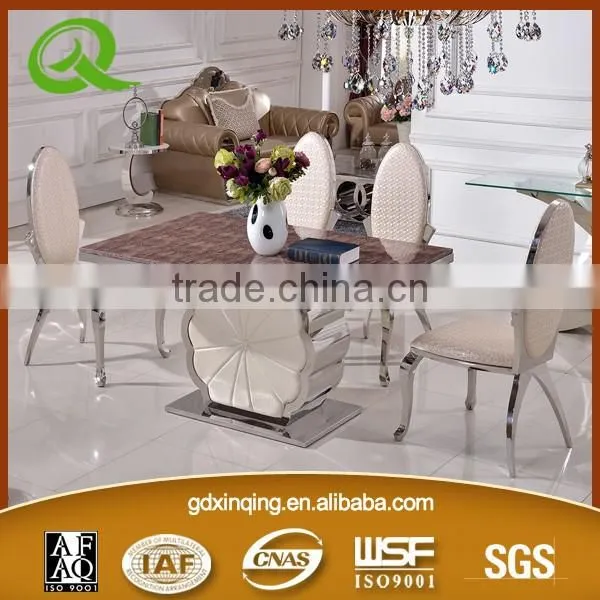 TH383 2017 Hot Sale Stainless Steel Dining Table and Chair Set photo-3
