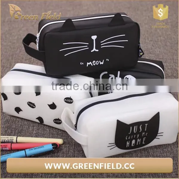 Multifunctional pu Pencil Case for Lady Fashioable photo-3