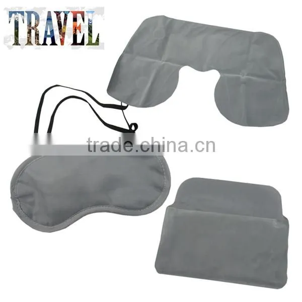 NEW Cheap and Eco-friendly Inflight Sleeping Set Inflatable Travel Neck Pillow photo-3