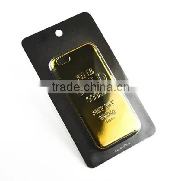 Luxury Electroplating PC Bullion Gold Phone Case For IPhone6 photo-2