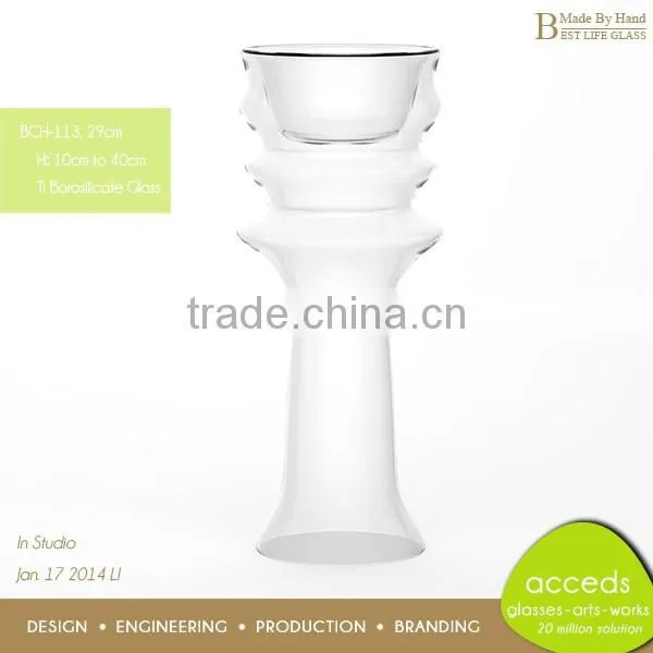 2014 Replacement Borosilicate Clear Glass Tealight Candle Holders photo-5