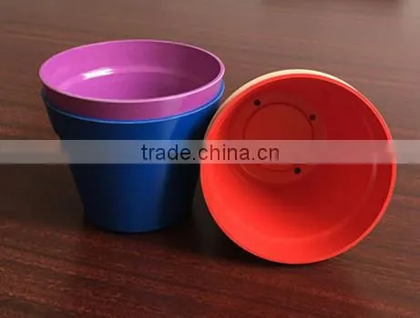 Colorful Bamboo Fiber Flower Pot Garden Pot photo-4