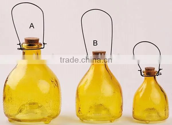 Three Size and Colorful Glass Bee / Pest / Insects Catcher photo-5