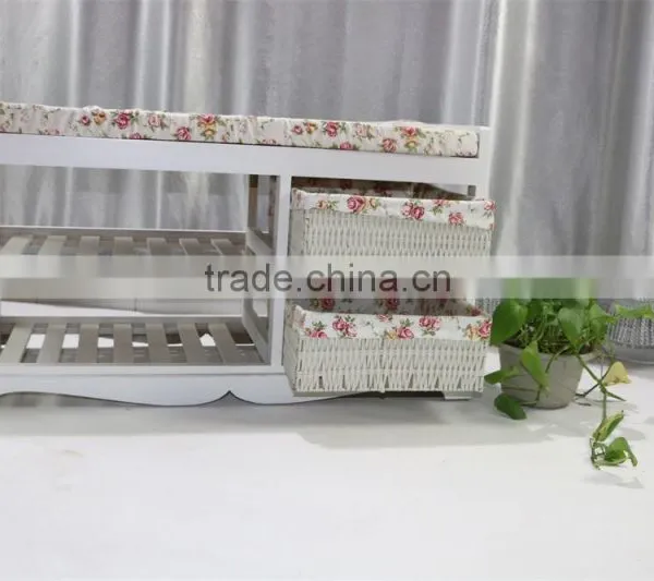 Wood Shoe Rack With Cushion photo-4